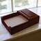Dacasso Brown Crocodile Embossed Leather 4" x 6" Memo Holder AG-2009 - alternate 7